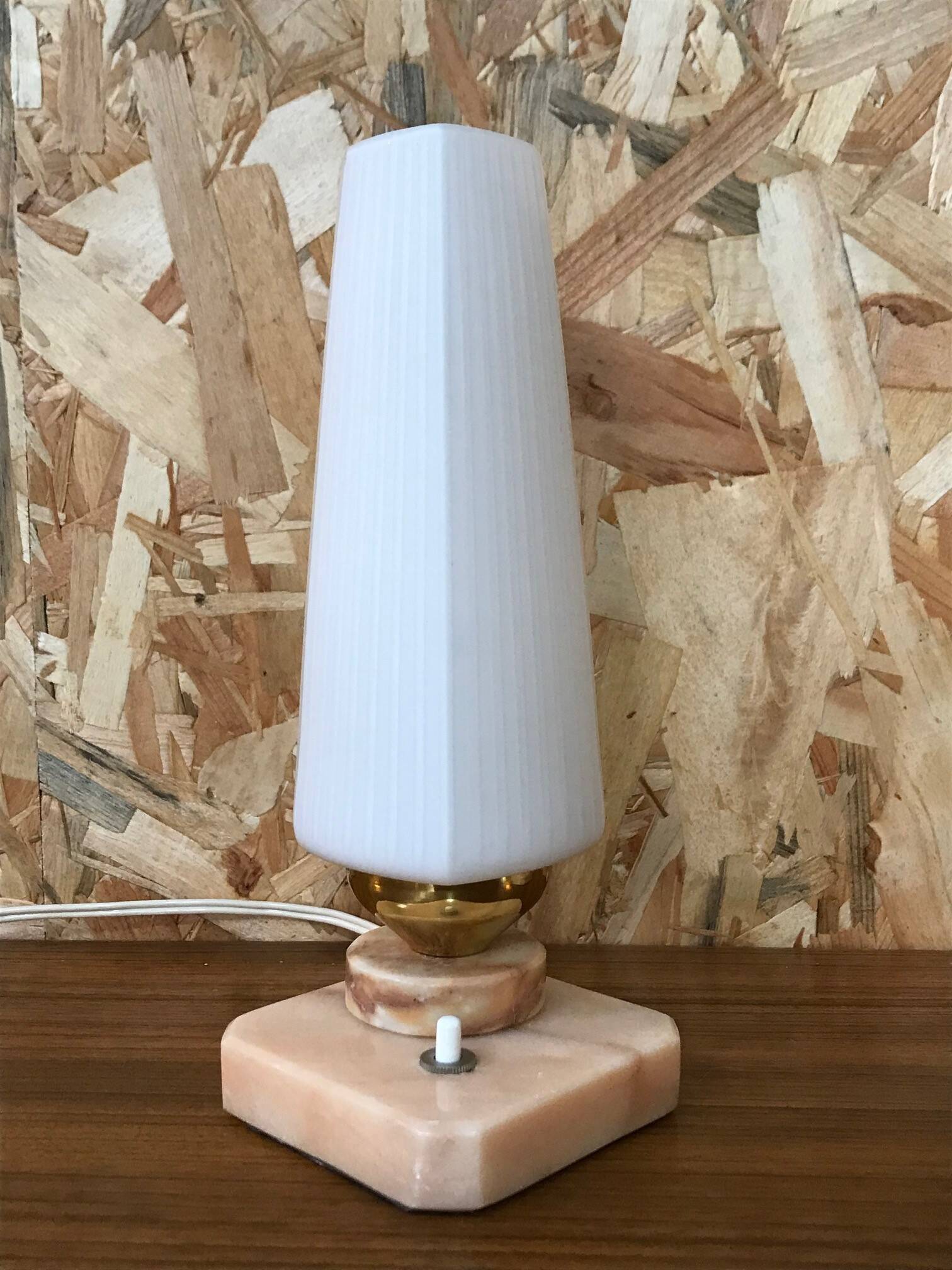 Vintage marble and opaline lamps from the 60s