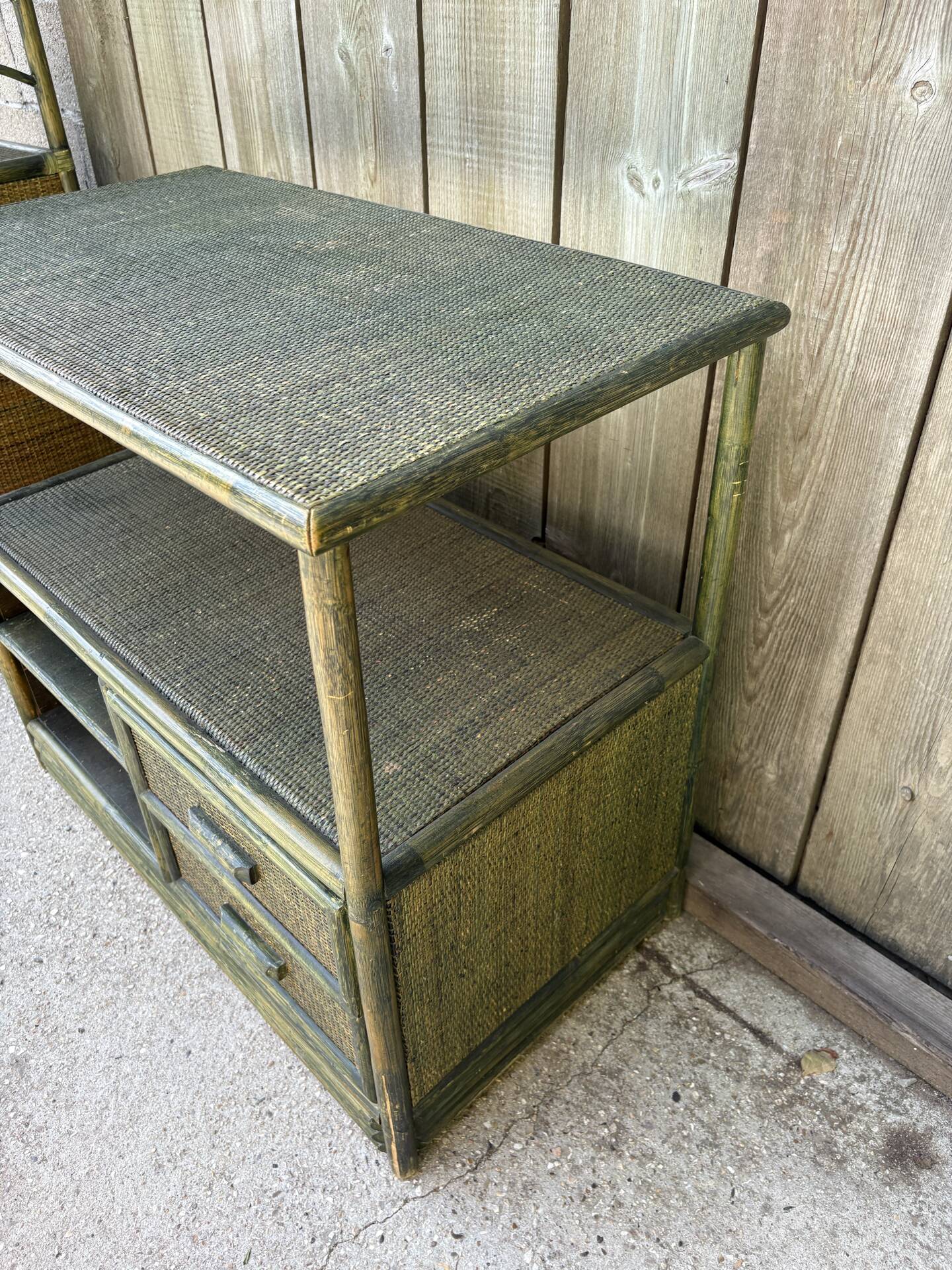 Vintage furniture set - bamboo and rattan