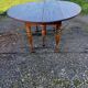 19th century walnut 6 leg table, opening