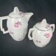 Cafetière et sucrier art déco en porcelaine vers 1930