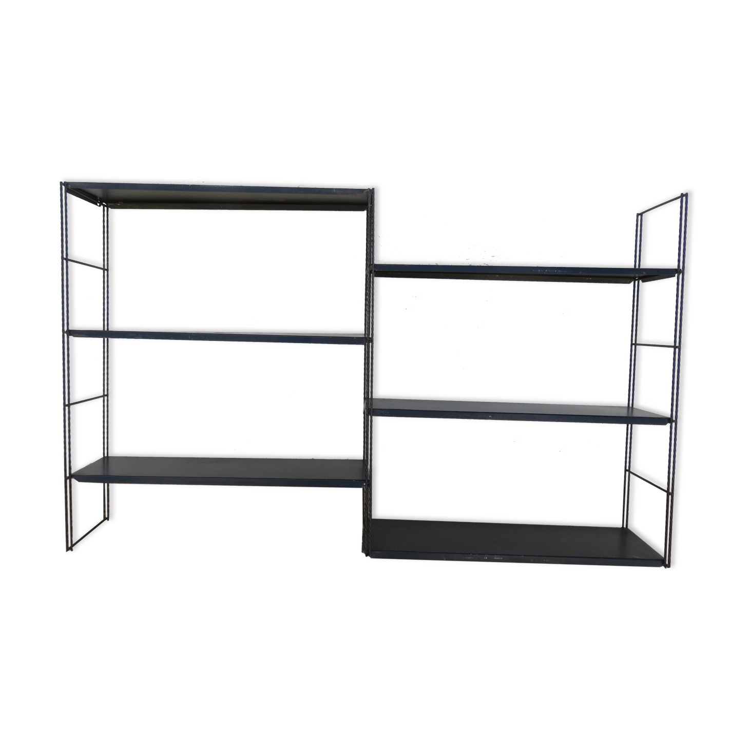 Modular wall shelf string metal 50/60s