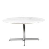 Roche Bobois Marble and chromed metal table. Circa 1970