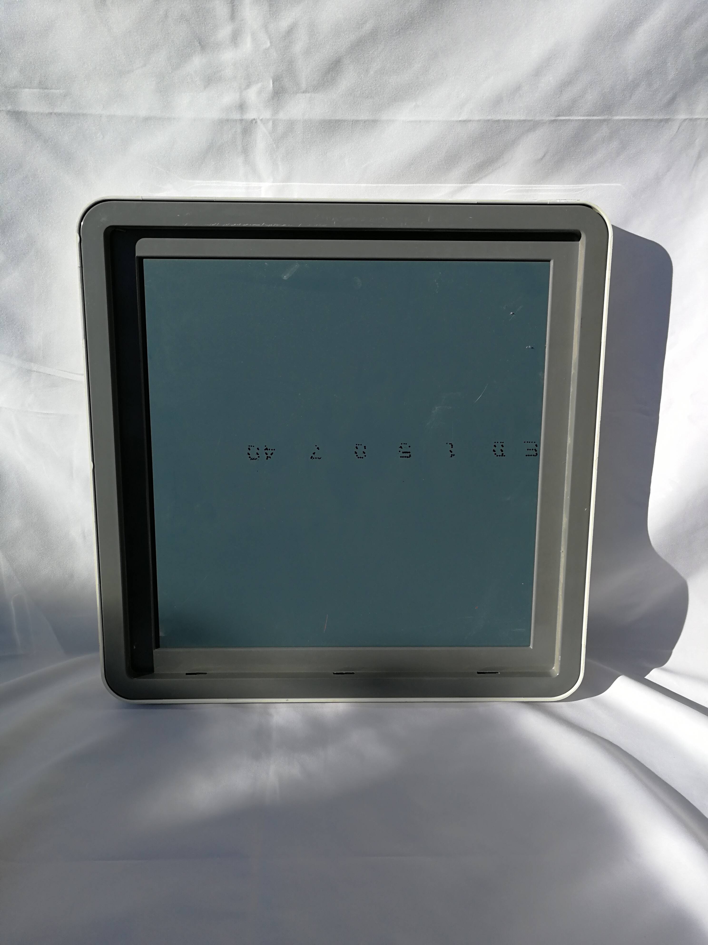 Square mirror white plastic frame