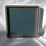 Square mirror white plastic frame