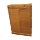 Double oak filing cabinet from the 1950s