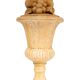 Lampes de table en céramique avec des motifs de fruits, urnes classiques grecques, années 1970, Italie.