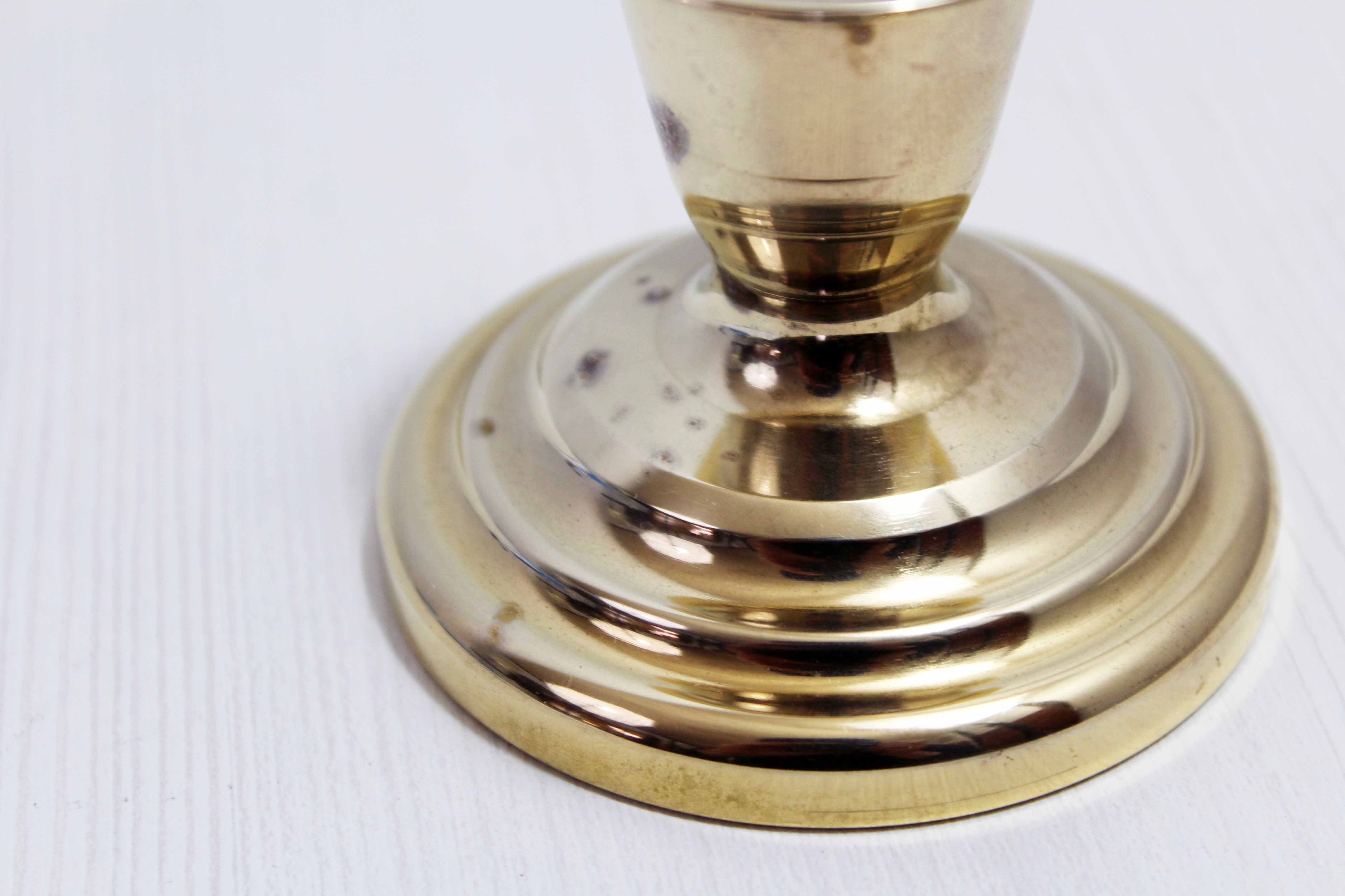 Solid brass candle holder 1950