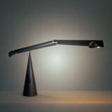 Black pivoting table lamp Model Tabla, designed by Marco Colombo & Mario Barbaglia for Italiana Luce