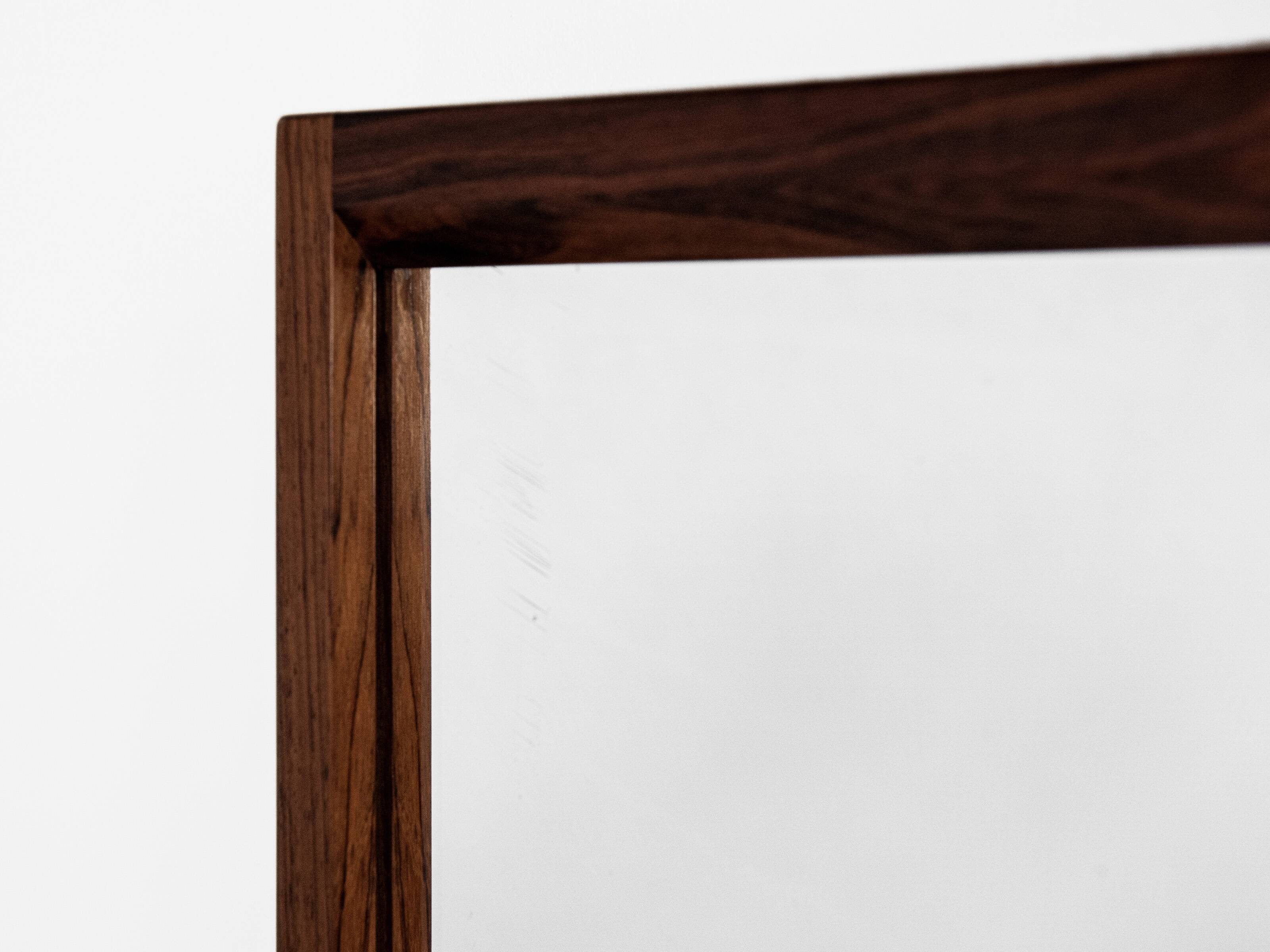 Midcentury Danish mirror in rosewood - Kai Kristiansen for Aksel Kjersgaard