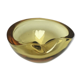 Empty pocket pocket glass Murano smoked yellow flavio poli art deco modernist
