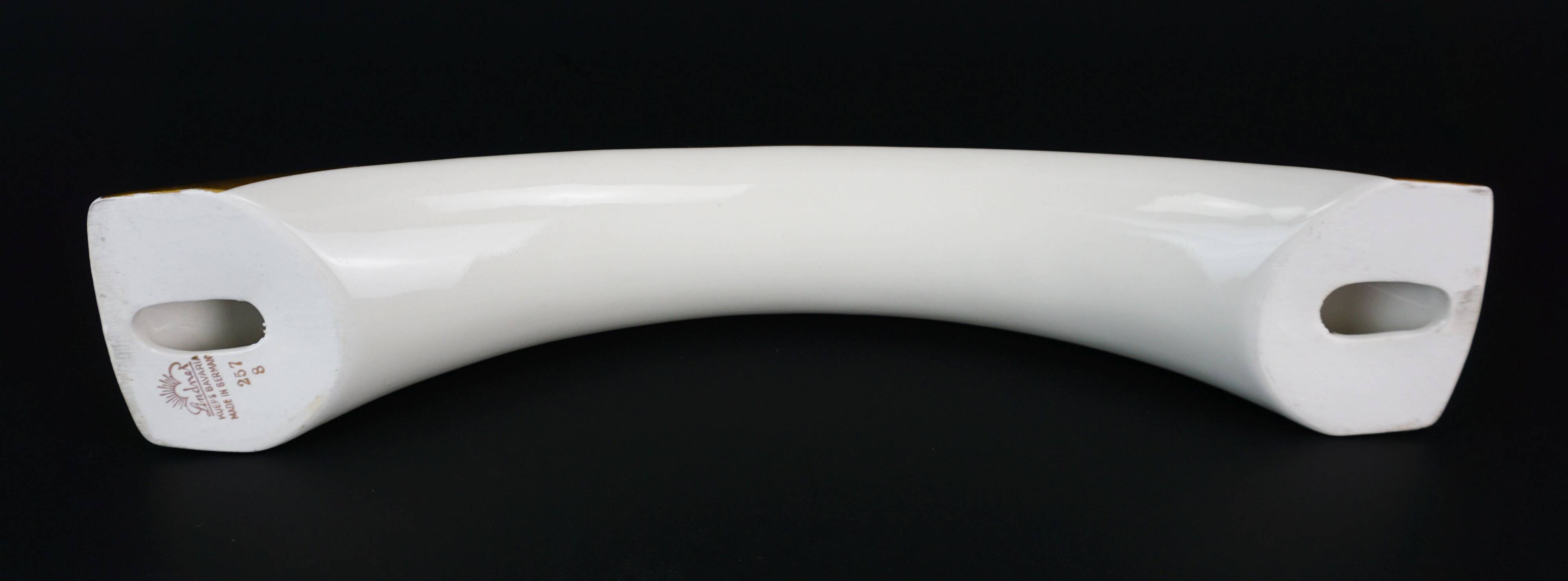 mid century modern porcelain CANDLE HOLDER lindner kueps bavaria 1950s