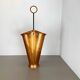 Original Metal Copper Brutalist Hollywood Regency Umbrella Stand Germany, 1970s