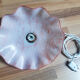Red marbled pendant lamp