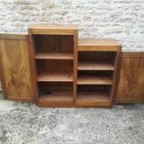 Asymmetric solid walnut buffet