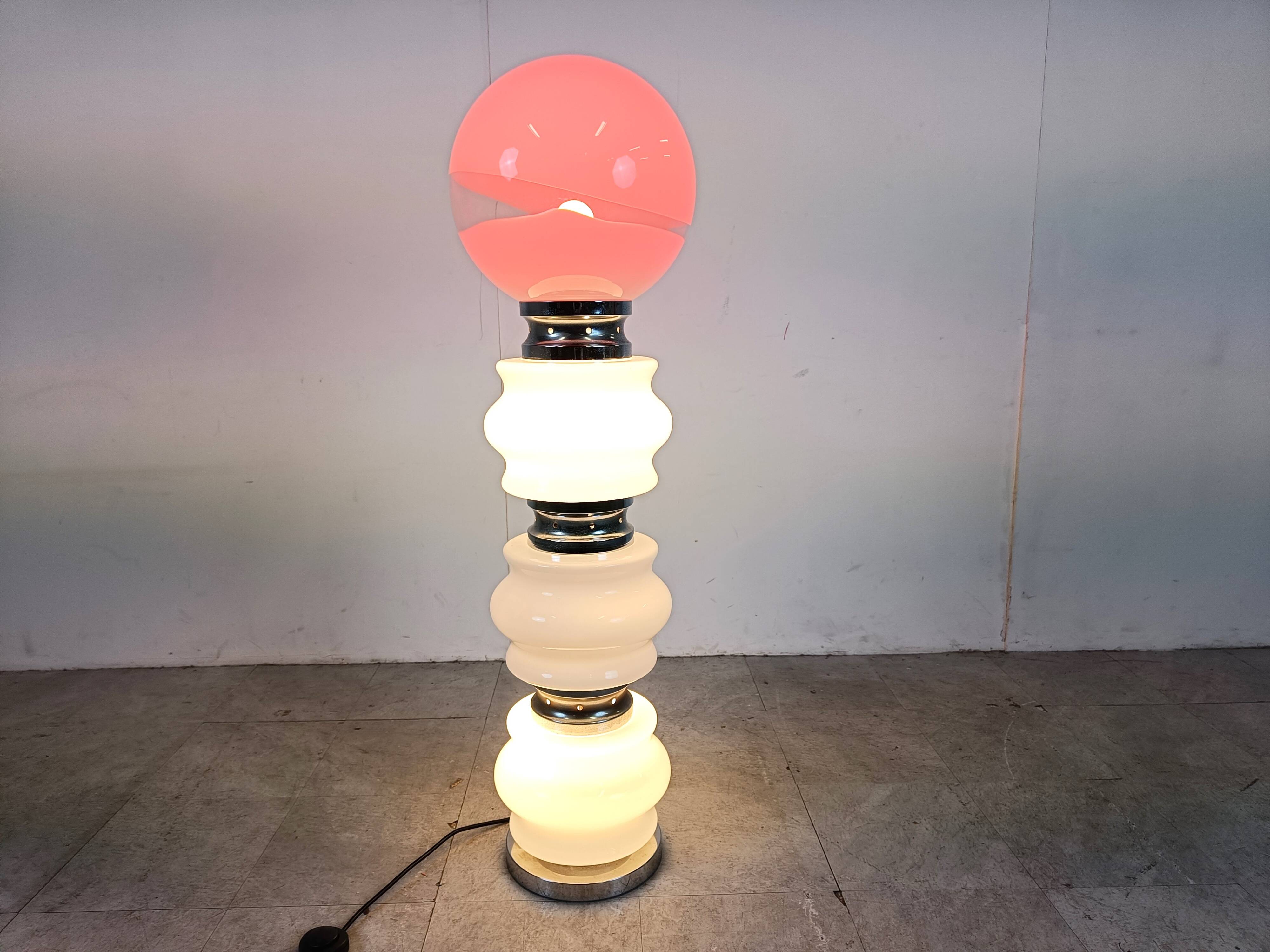 Vintage floor lamp by Mazzega, 1960s