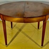 Round table Louis XVI style with 3 extensions