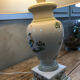 Antique lamp foot in Moustiers porcelain