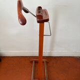 Fratelli REGUITTI mahogany valet with tie rack and trouser rack