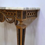 Small Carved Wood Wall Console, Louis XVI style, Napoleon III period – Mid-19th century