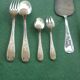 Cutlery set of 62 pieces in silver metal