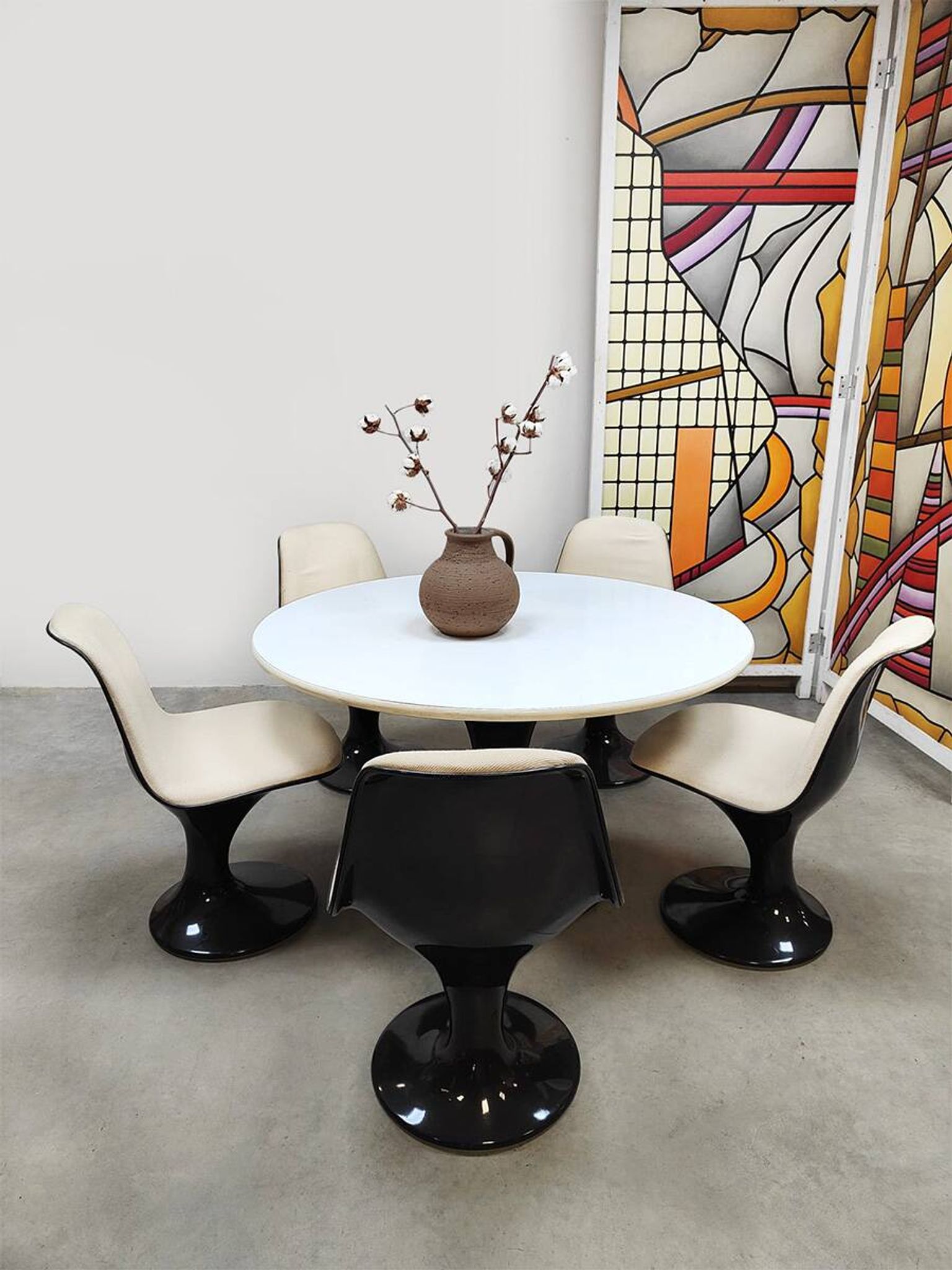 Space age Orbit dining set Markus Farner & Walter Grunder Herman Miller