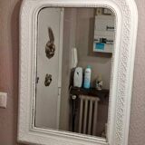 Miroir style Louis Philippe blanc