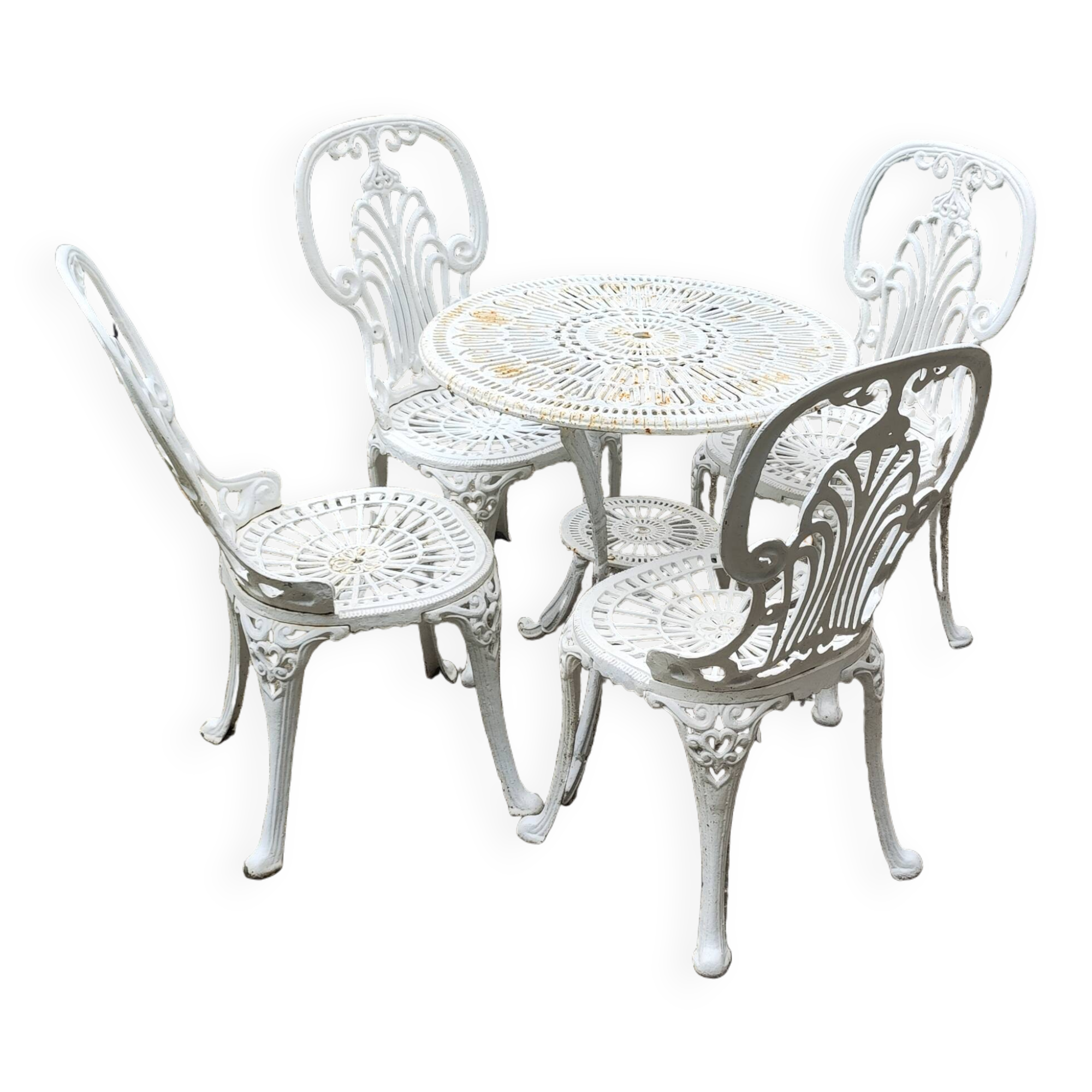 5-piece cast iron garden furniture set