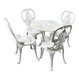 5-piece cast iron garden furniture set