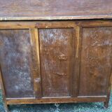 Vintage office called American office with oak curtain