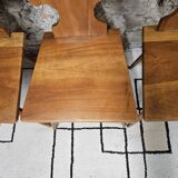 Set of 4 brutalist chairs 1970"