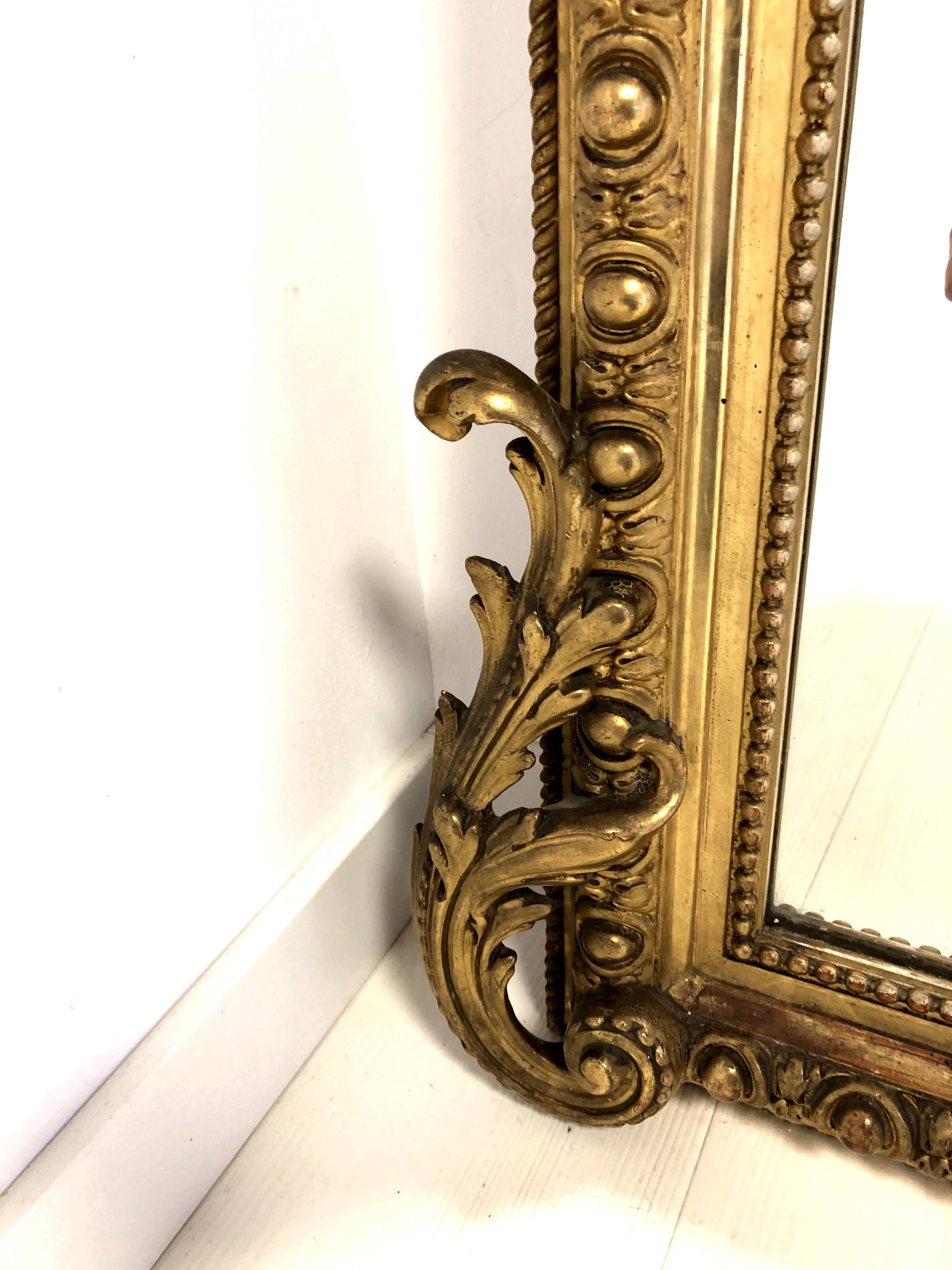 Large mirror Napoleon III 117x186cm