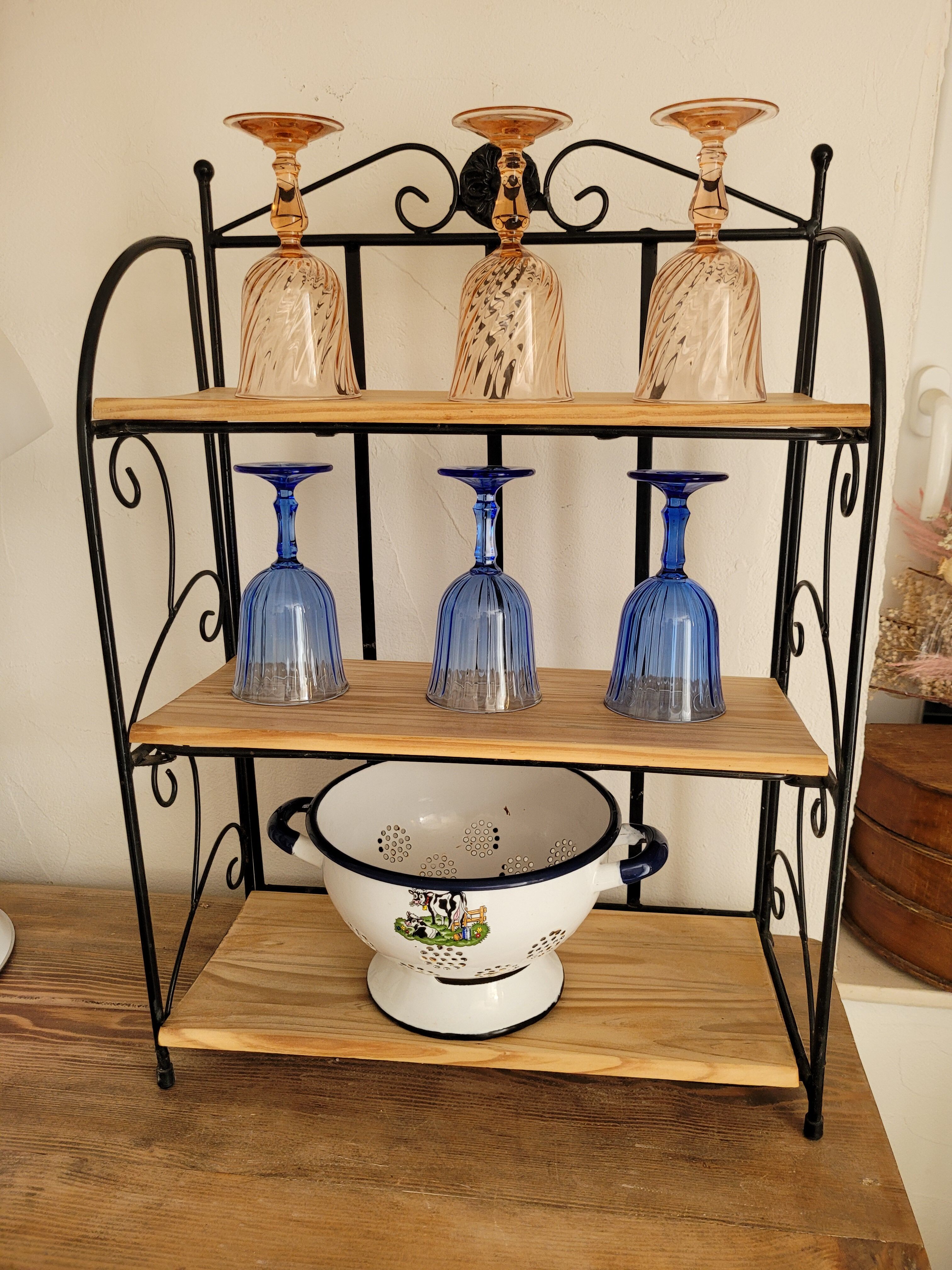 Wrought iron shelf