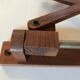 Scandinavian teak scissor lamp