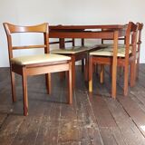 Table à manger et ses 6 chaises danoises en teck