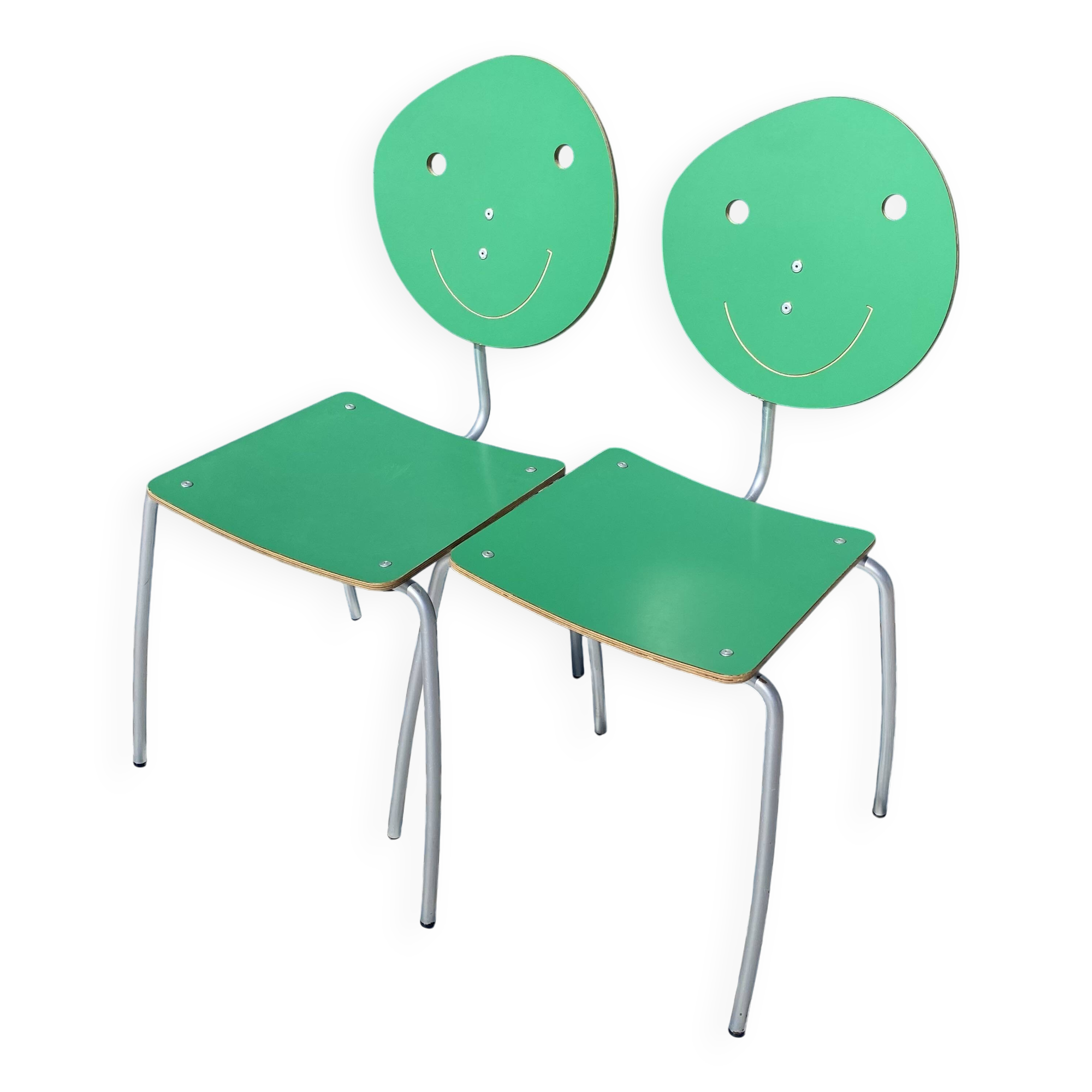 Set of Heart, Cloud, Smiley and Flower chairs by Agatha Ruiz de la Prada
