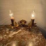 Wall lamp - patinated bronze - renowned décor - Empire style