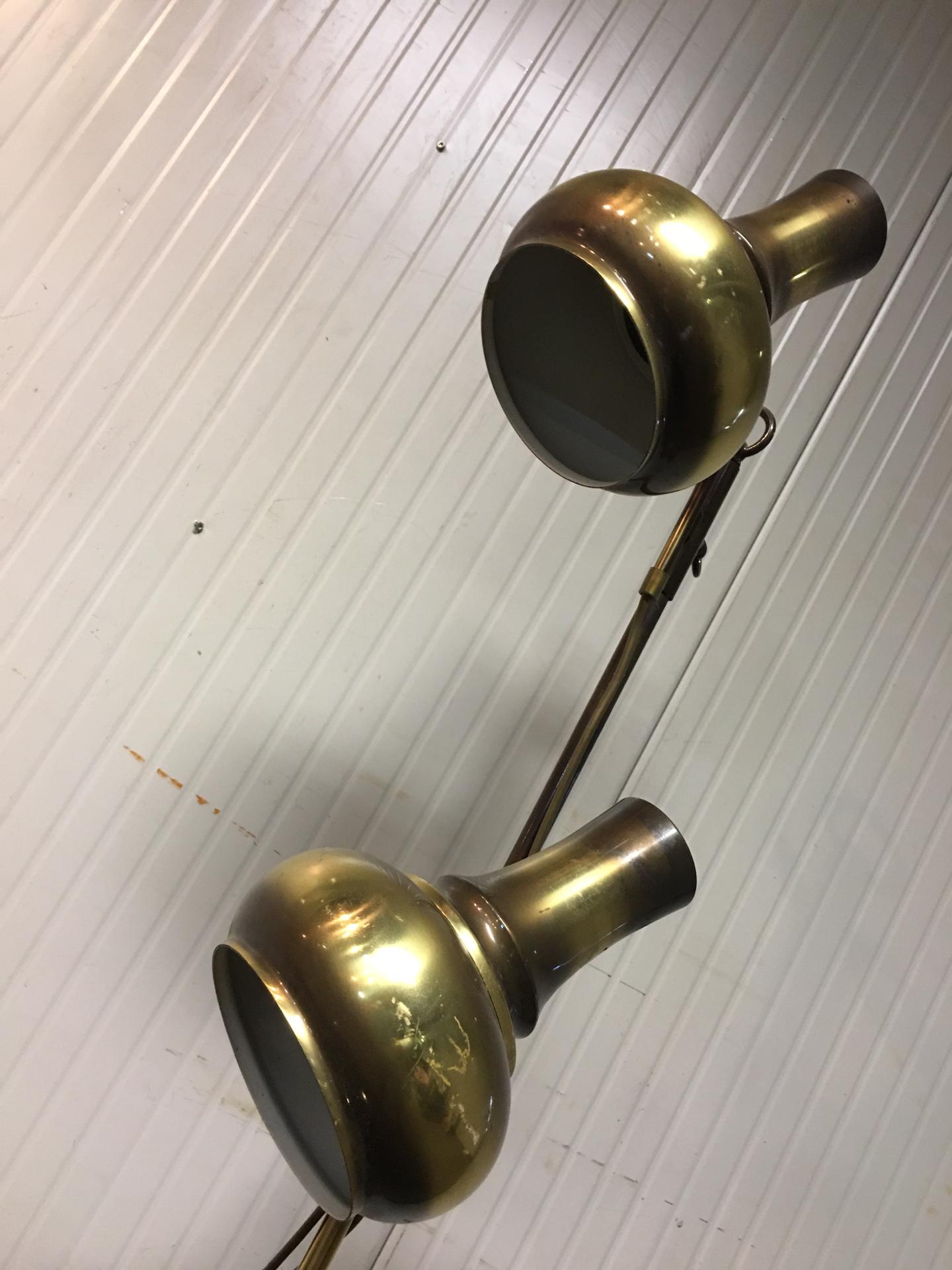 Lampadaire vintage en laiton