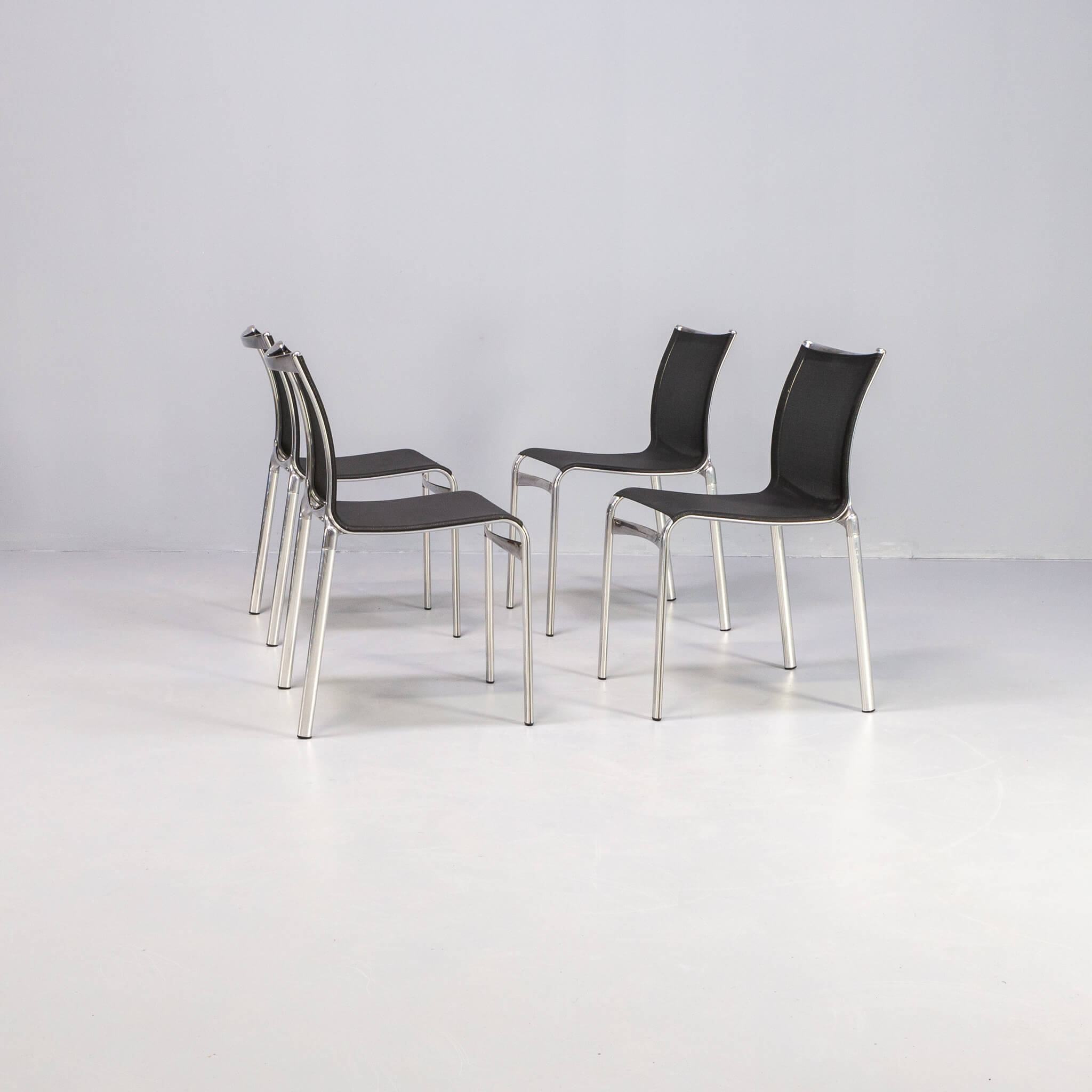 Alberto Meda model ‘416 High Frame’dining chair for Alias set/4