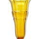 Art Deco vase, honey glass, Val Saint Lambert, Belgium, 1960s