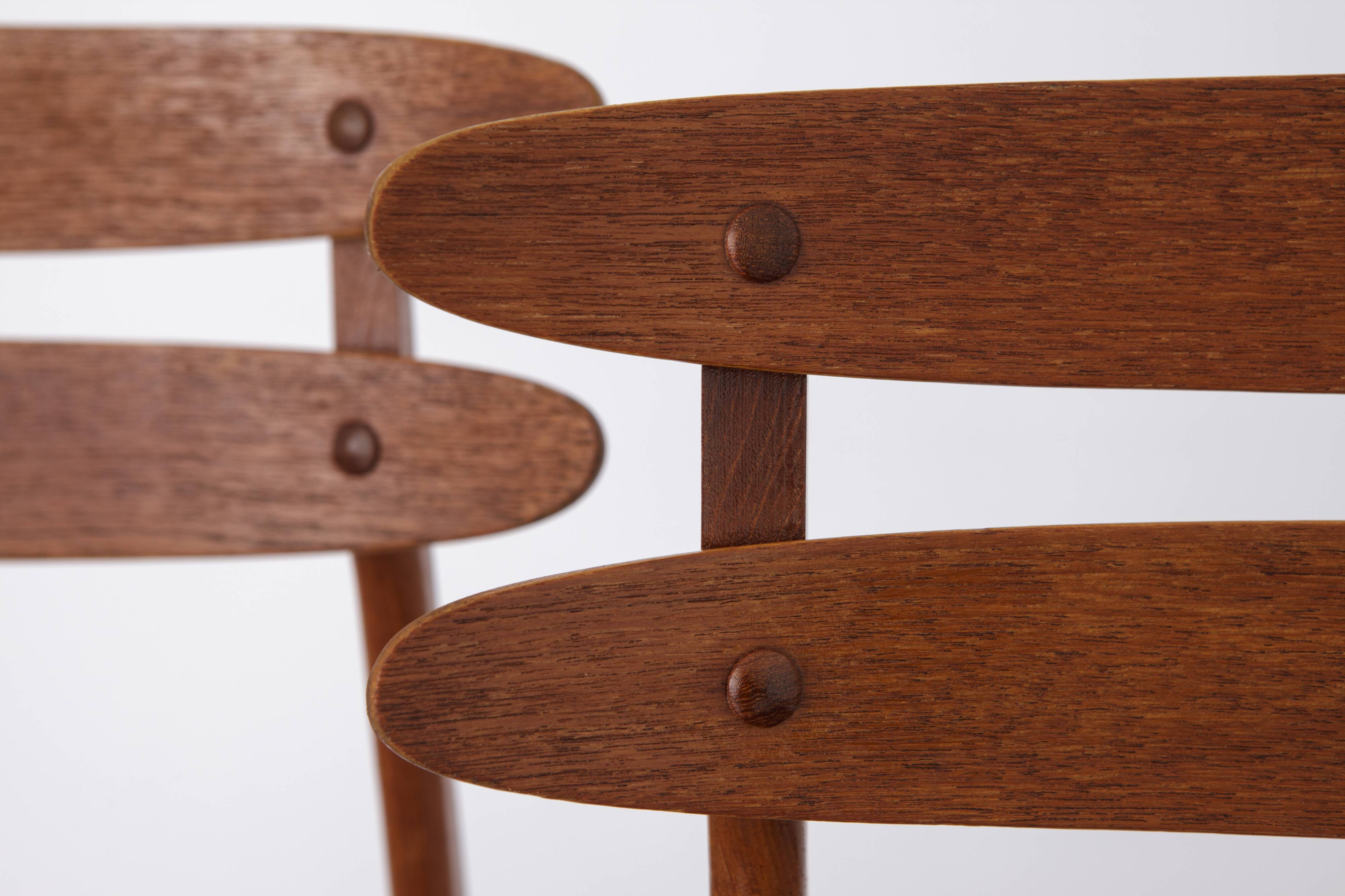 2 chaises vintage 1960 en teck danois