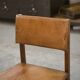 Pair of oak and leather chairs in the style of Gerrit Rietveld 1960s.