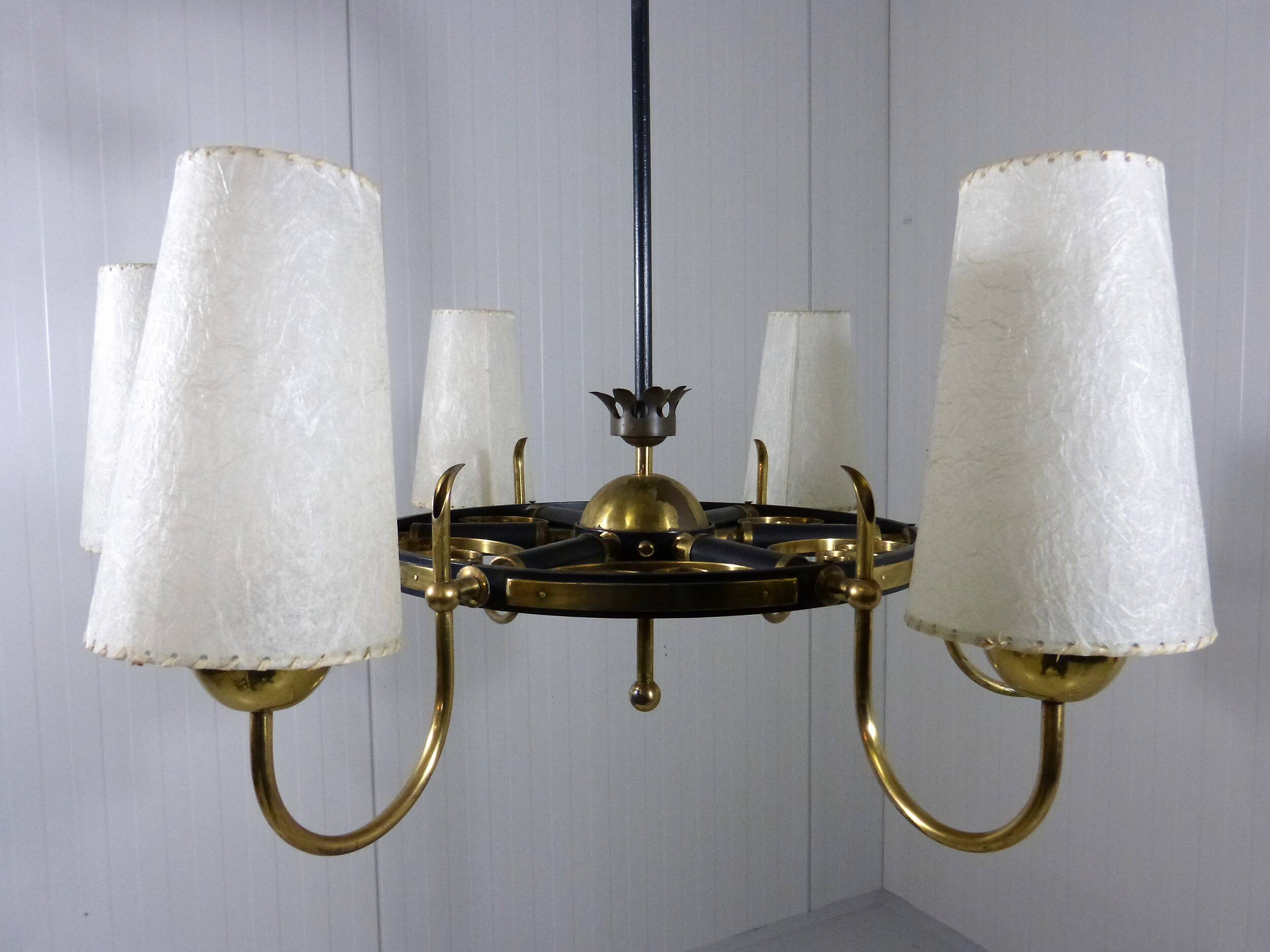 Large brass chandelier Finland 1950’s