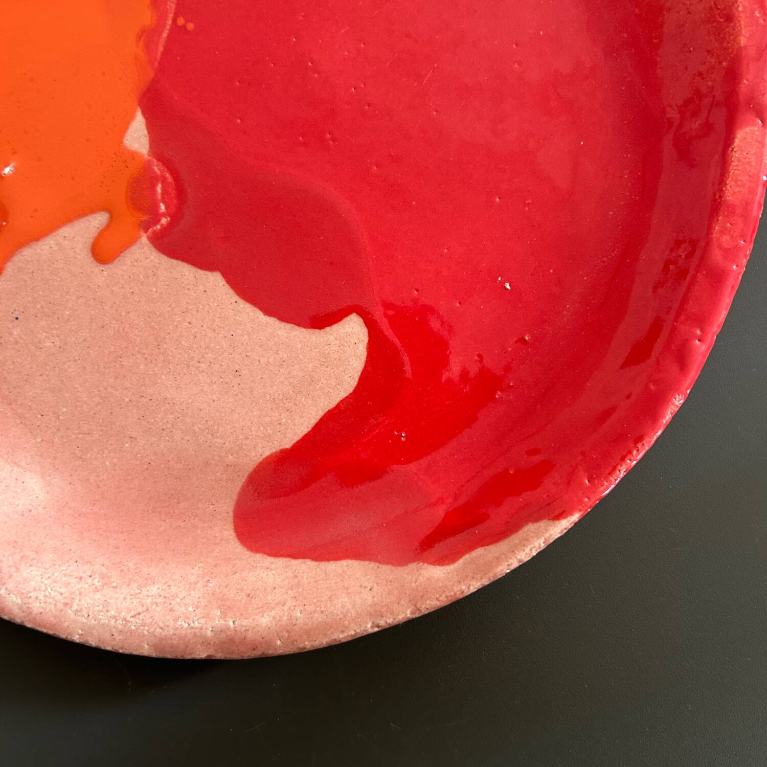 Handcrafted dish unique piece signed