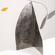 Olivier Vonet Sculpture in black, red, and yellow lacquered metal. Contemporary.