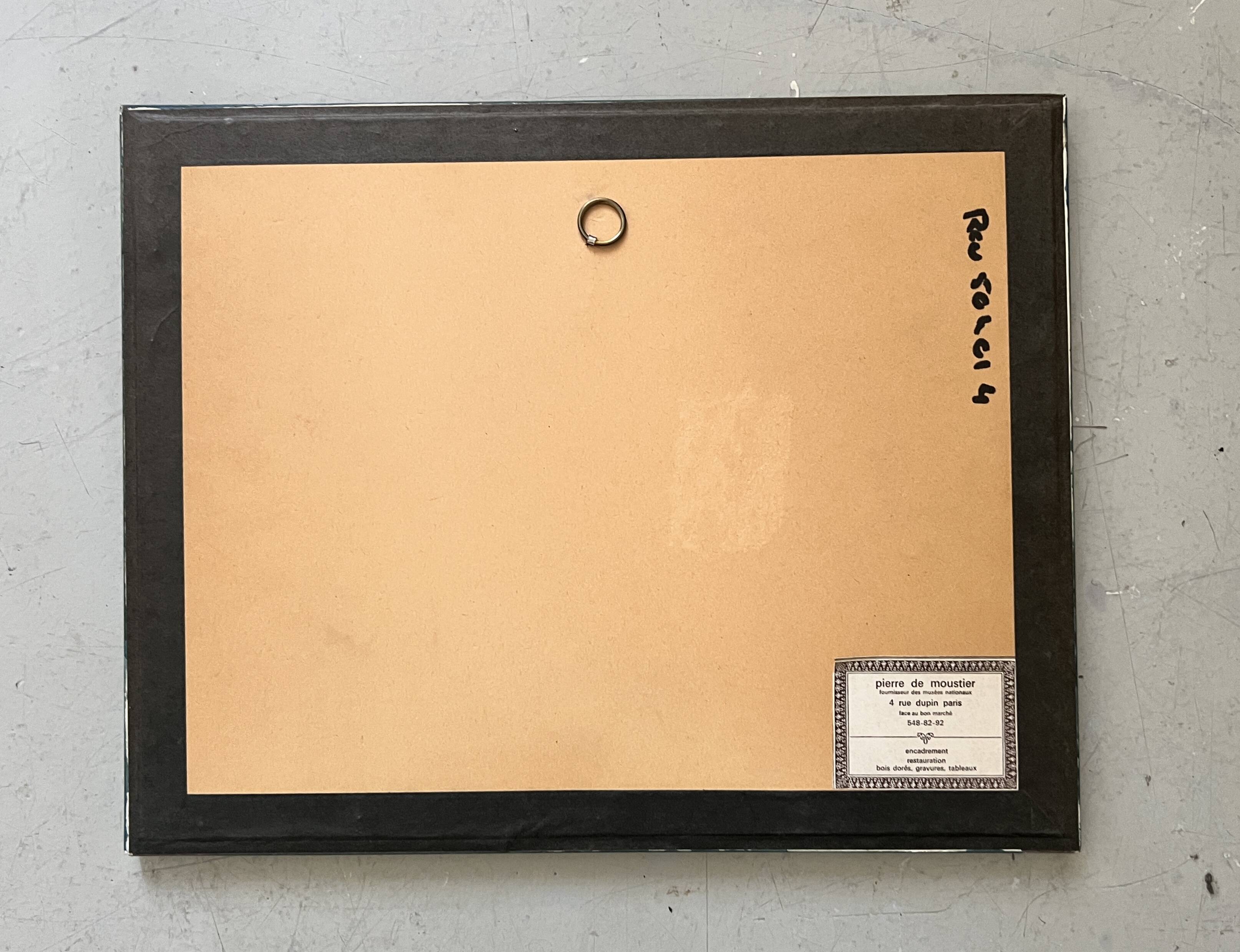 1/8 lithograph framed and signed by the artist oil and mixed media