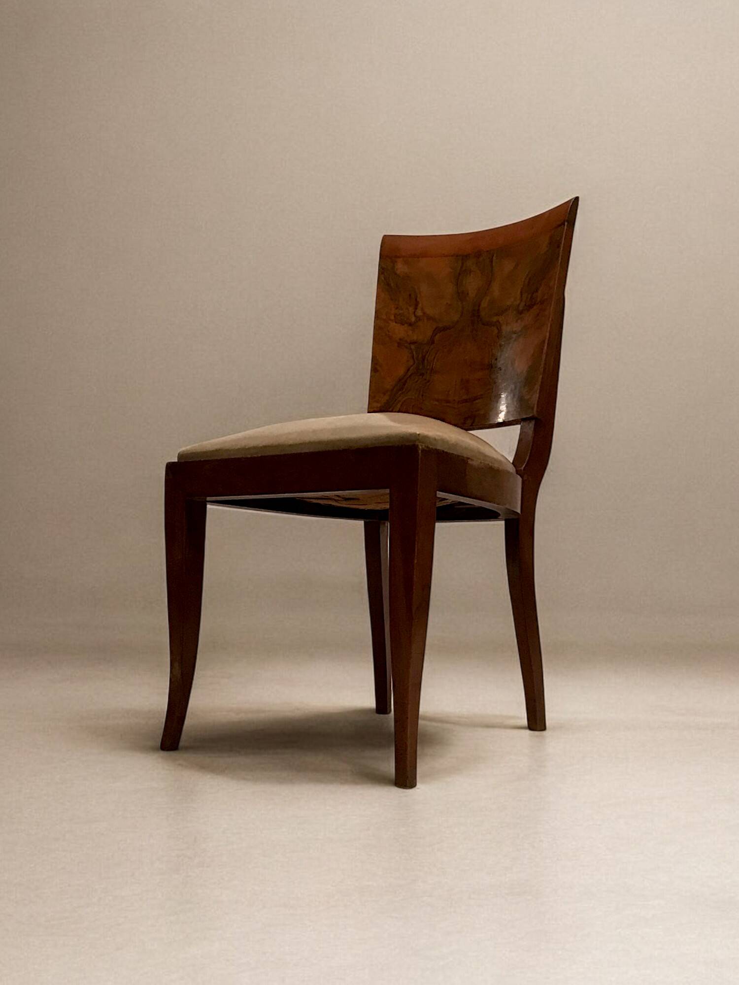 C. 1940 - Set of six Art Deco chairs - France