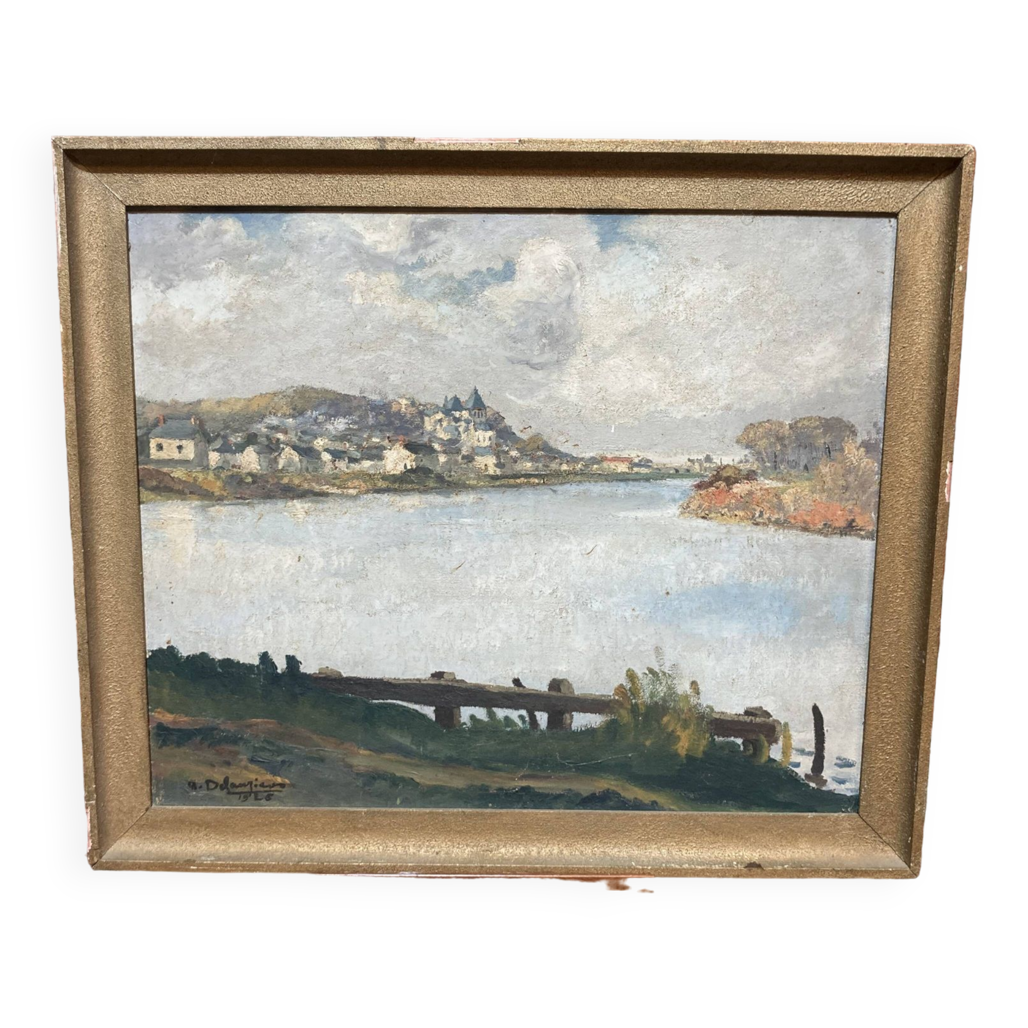 Framed oil on canvas signed A.Defanzievo