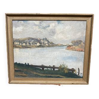 Framed oil on canvas signed A.Defanzievo