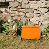 Deck chair, vintage lafuma camp bed