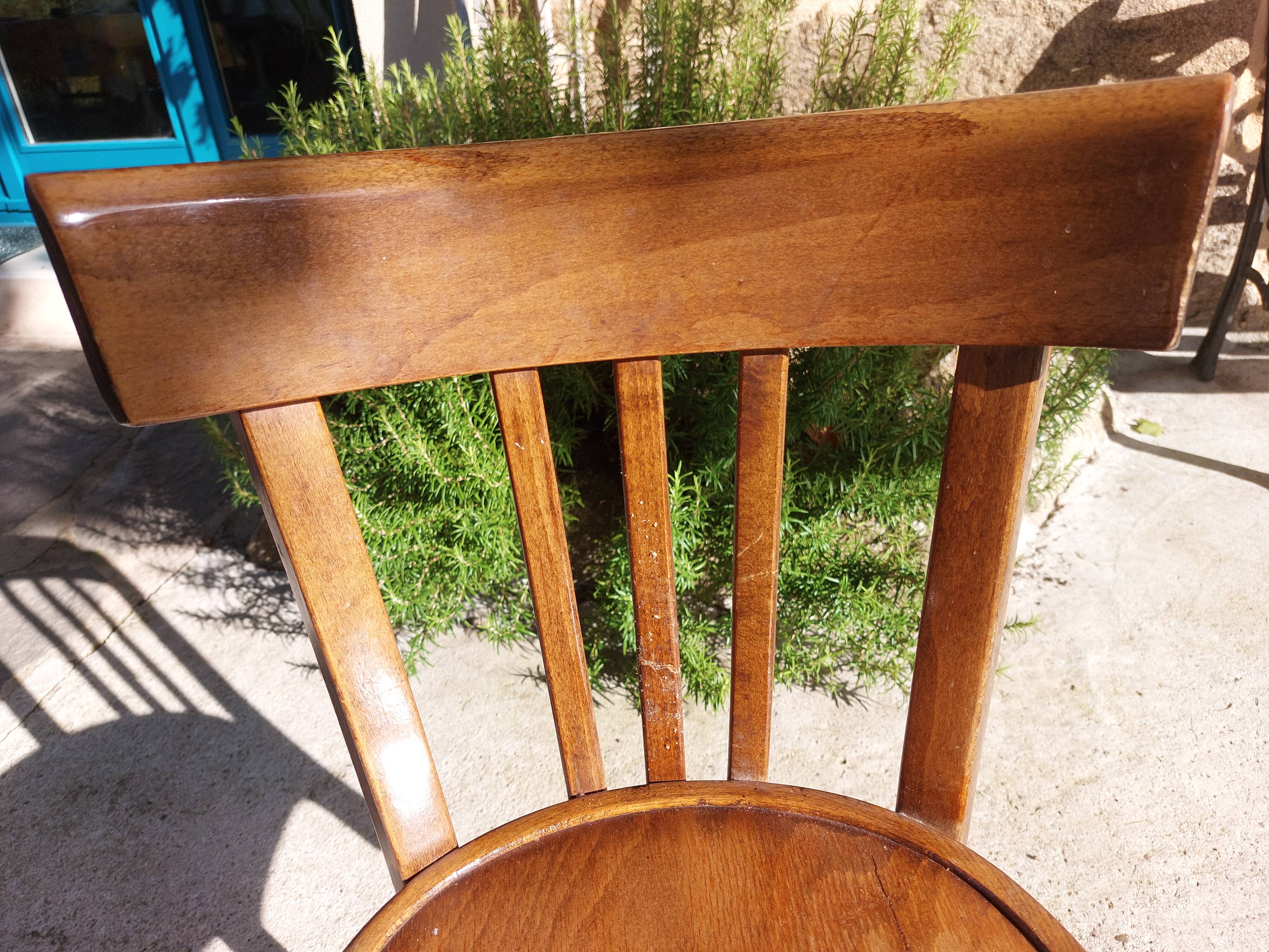 5 vintage Baumann bistro chairs